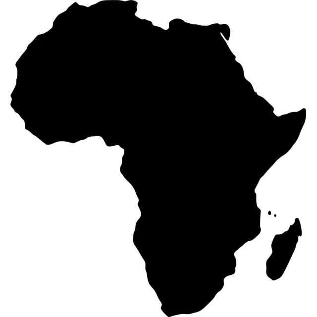 Africa Map Silhouette