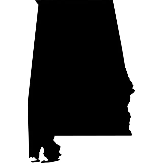 Alabama Map Silhouette