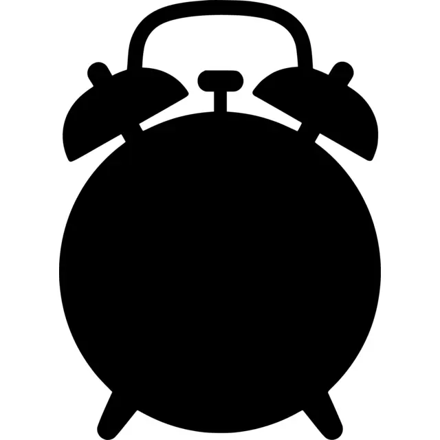 Alarm Clock Silhouette