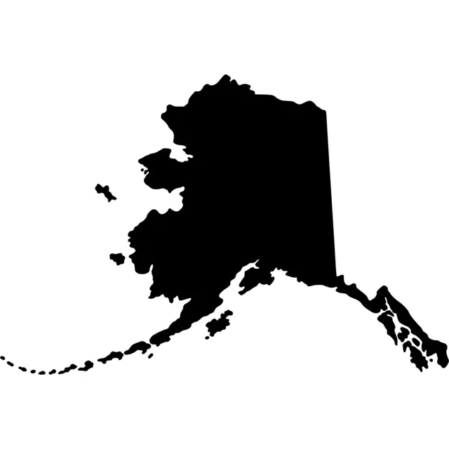Alaska Map Silhouette