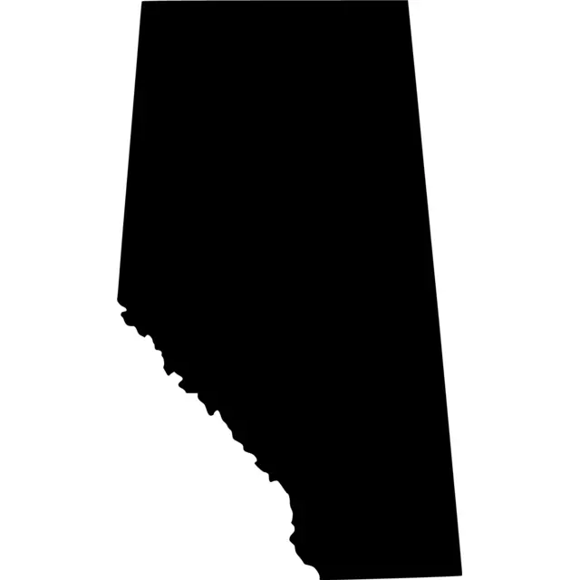 Alberta Map Silhouette