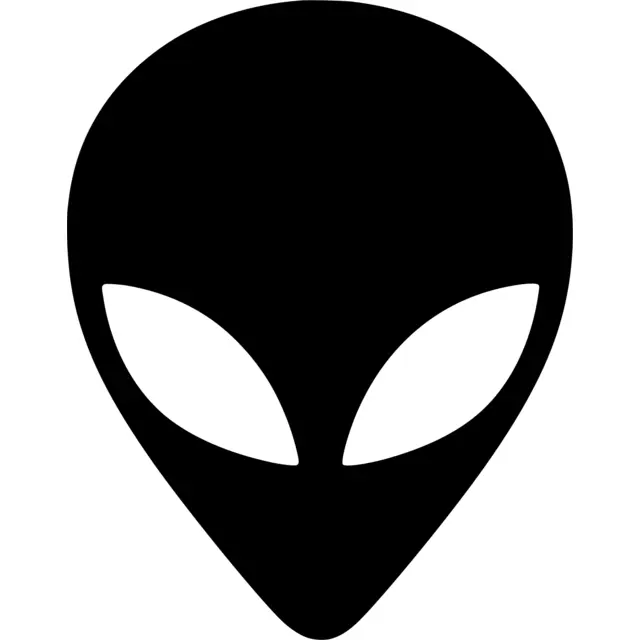 Alien Head Silhouette