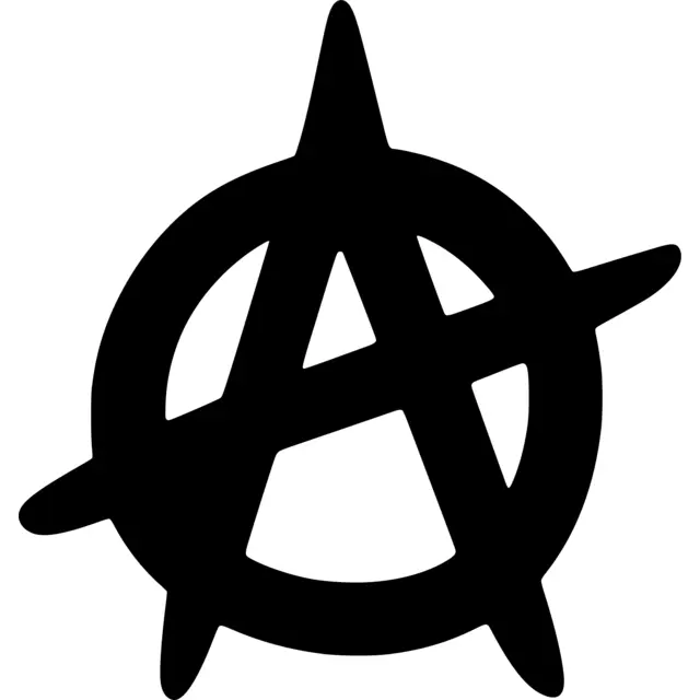 Anarchy Symbol Silhouette