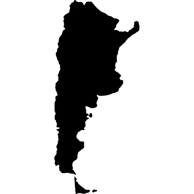 Argentina Map Silhouette