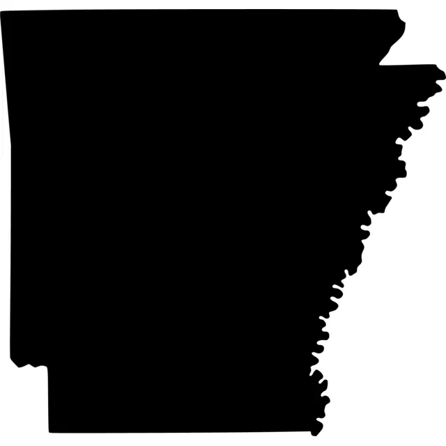 Arkansas Map Silhouette