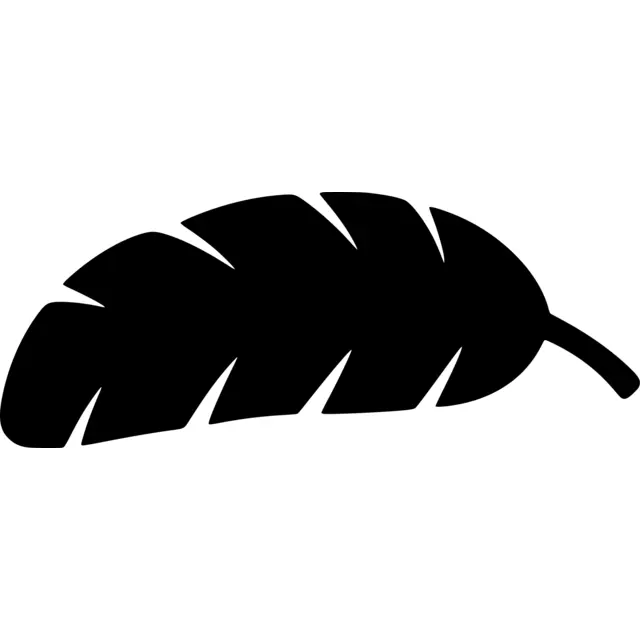 Banana Leaf Silhouette