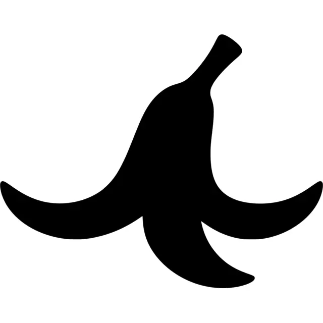 Banana Peel Silhouette