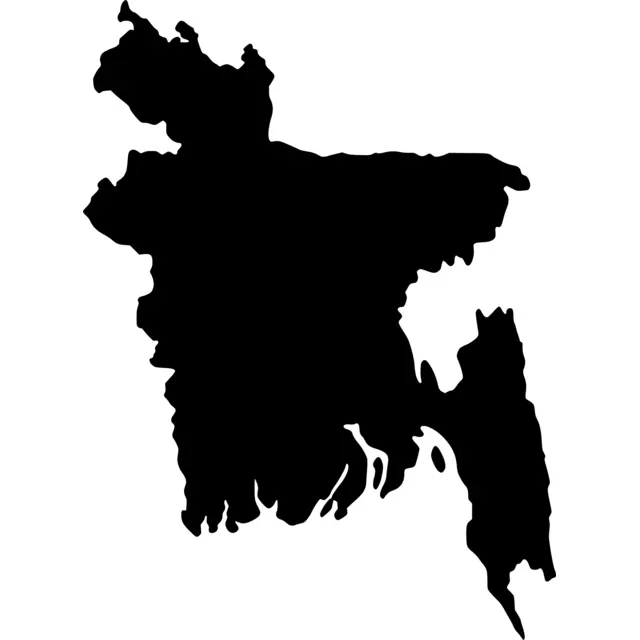Bangladesh Map Silhouette