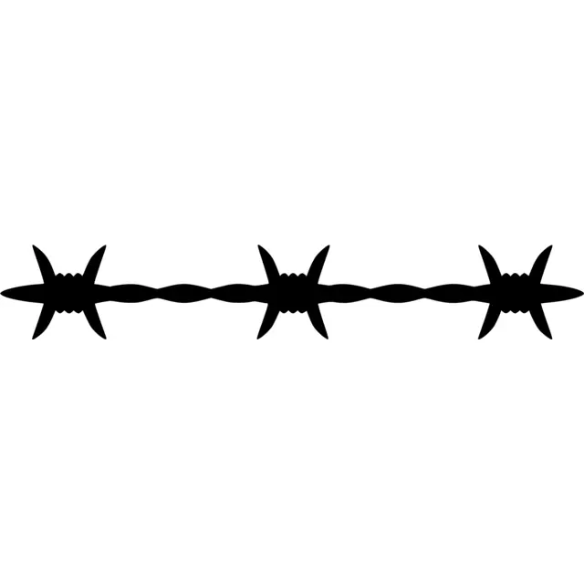 Barbed Wire Silhouette