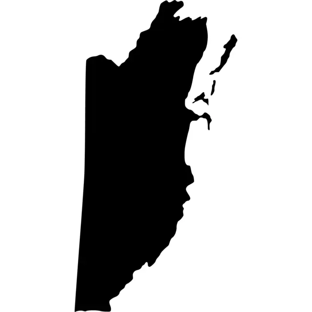 Belize Map Silhouette