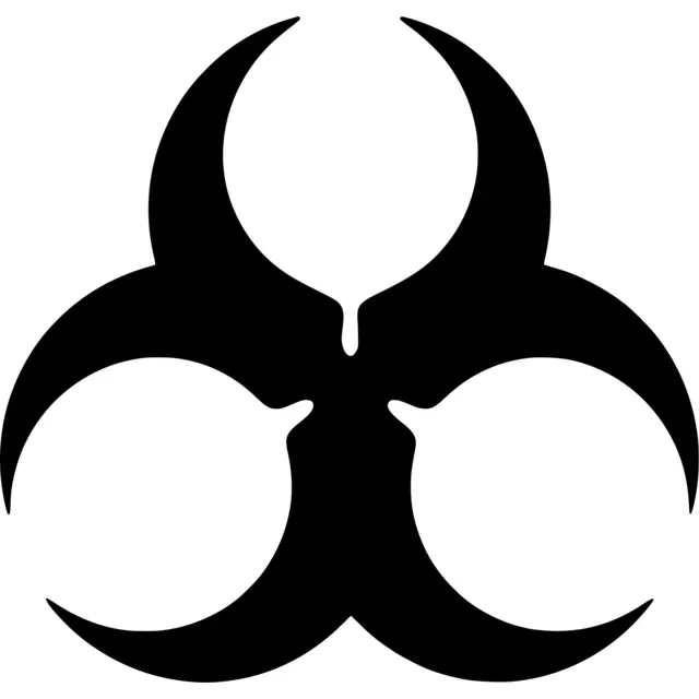 Biohazard Symbol Silhouette