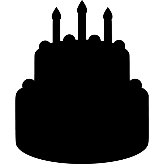 Birthday Cake Silhouette