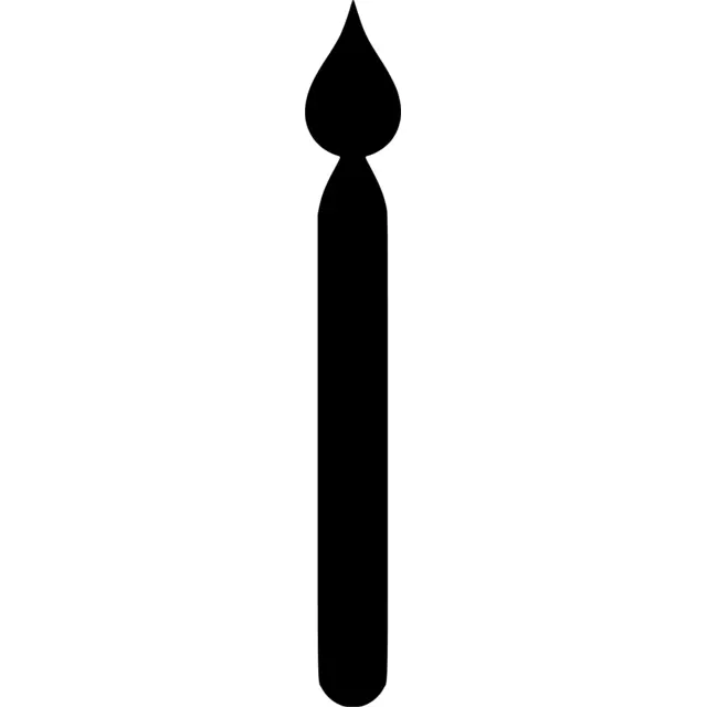 Birthday Candle Silhouette