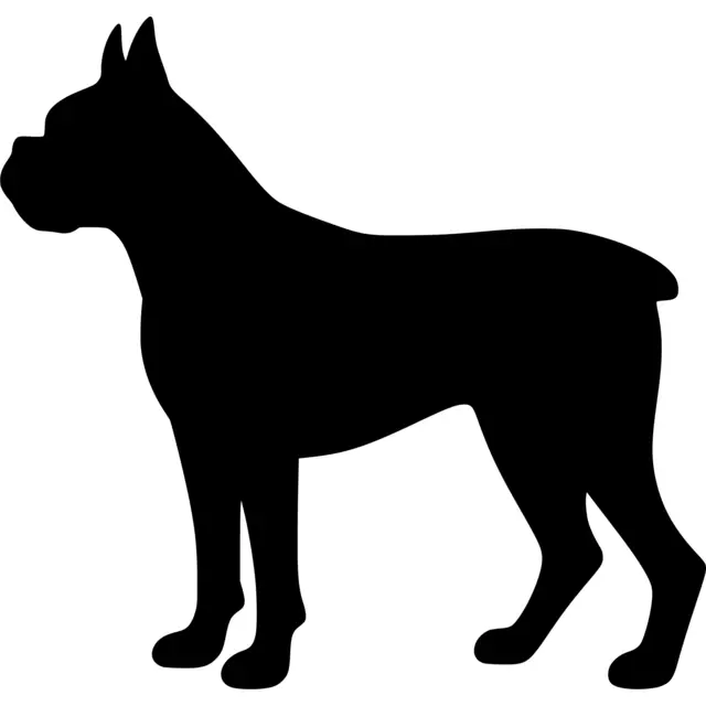 Boxer Dog Silhouette