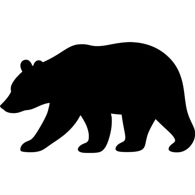 Brown Bear Silhouette
