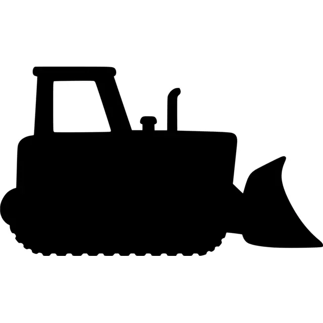 Bulldozer Silhouette
