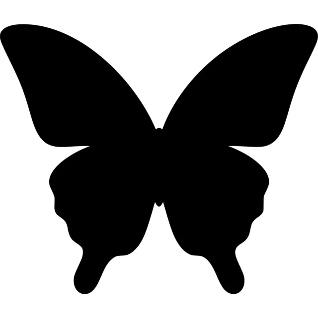 Butterfly Wings Silhouette