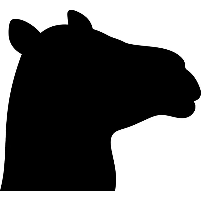Camel Head Silhouette