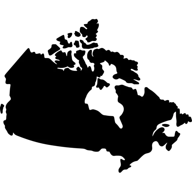 Canada Map Silhouette