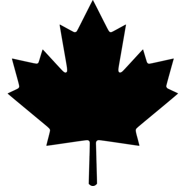 Canadian Maple Leaf Silhouette