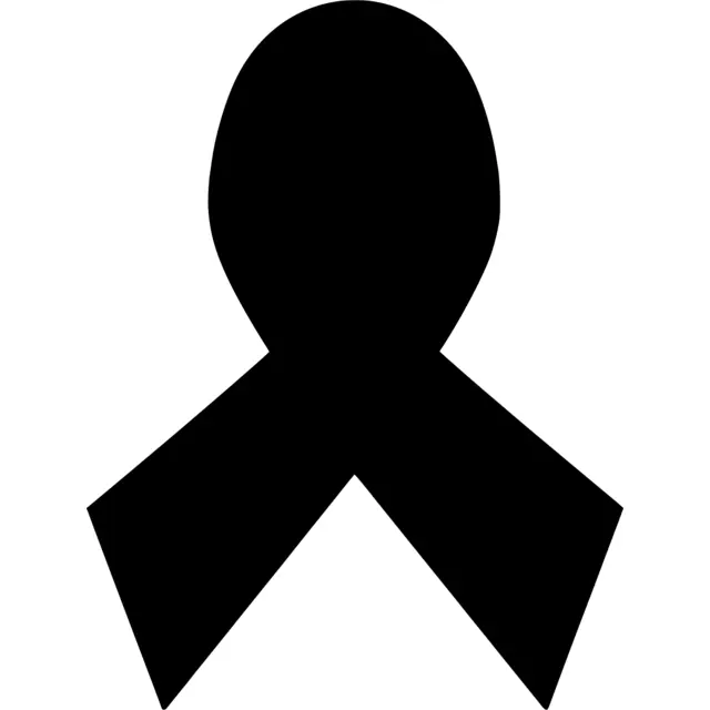 Cancer Ribbon Silhouette