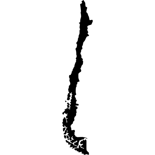 Chile Map Silhouette