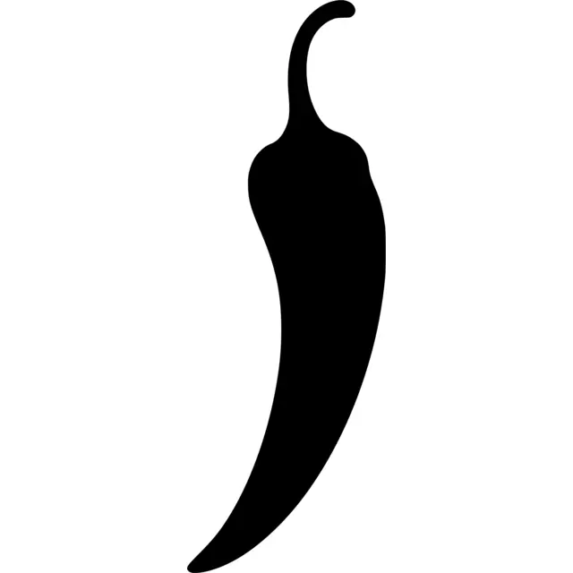 Chili Pepper Silhouette