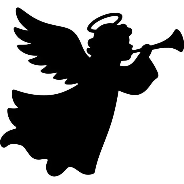 Christmas Angel Silhouette