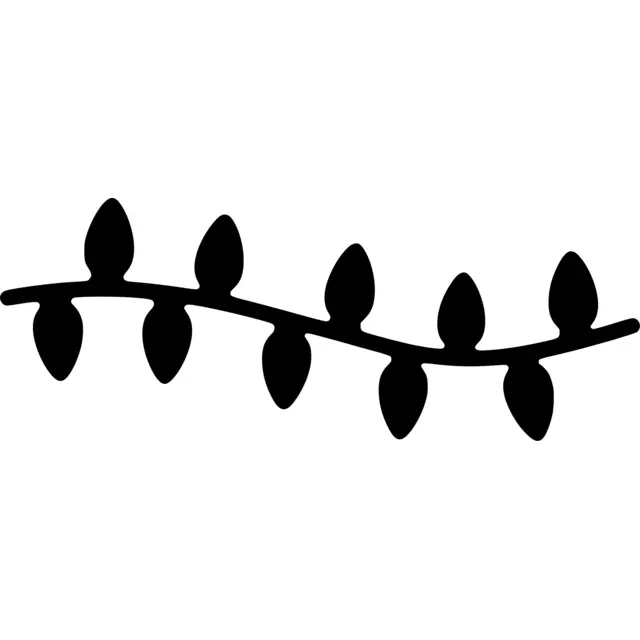 Christmas Lights Silhouette