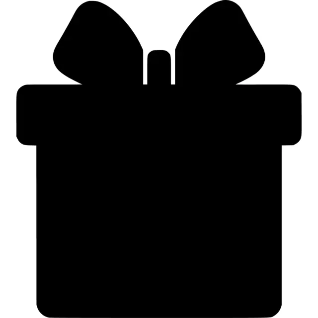 Christmas Present Silhouette
