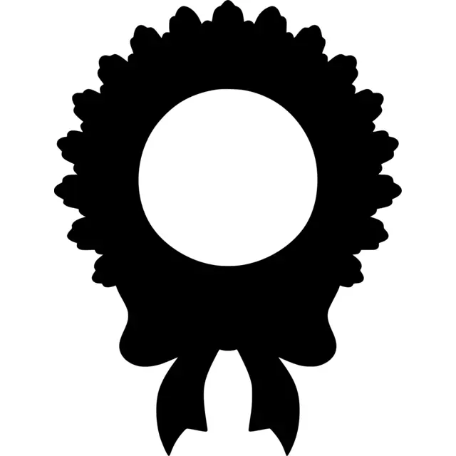 Christmas Wreath Silhouette
