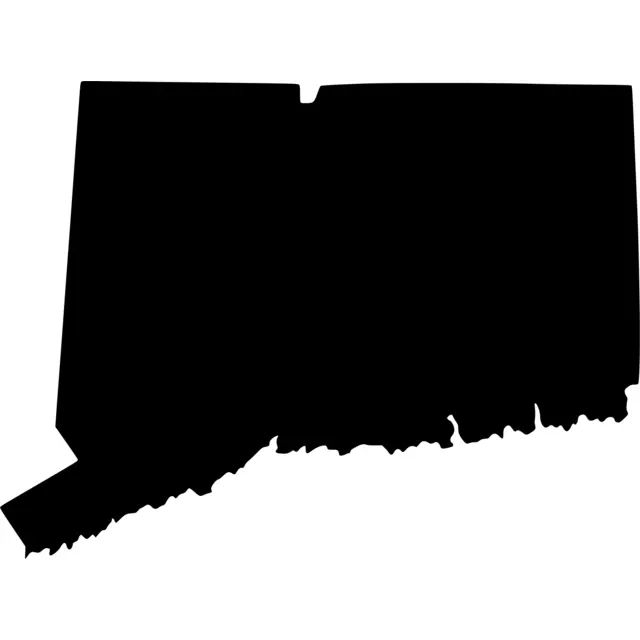 Connecticut Map Silhouette