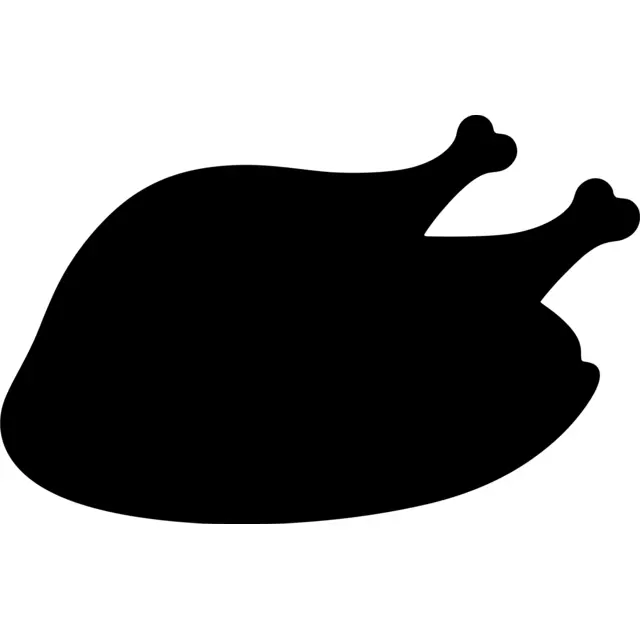 Cooked Turkey Silhouette