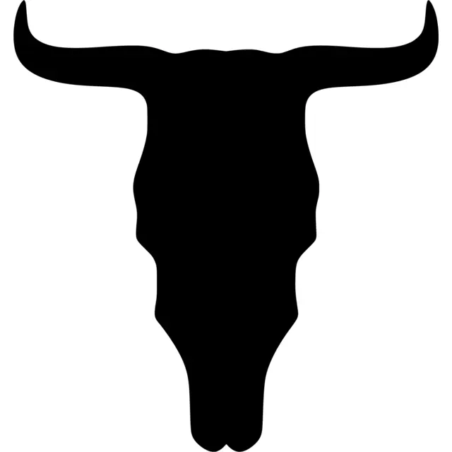 Cow Skull Silhouette