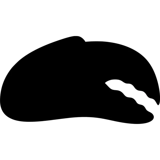 Crab Claw Silhouette