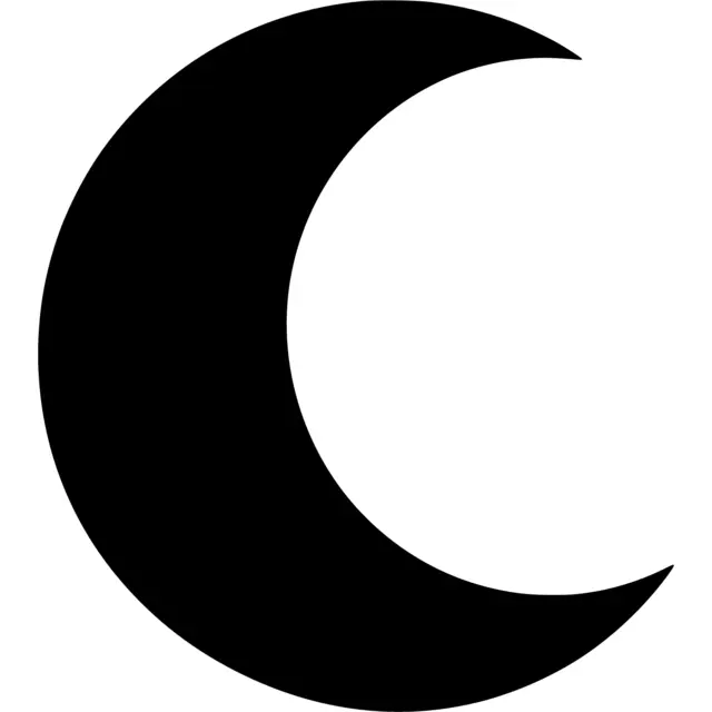 Crescent Moon Silhouette