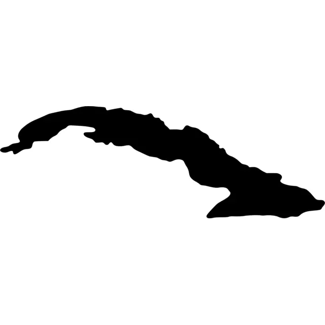 Cuba Map Silhouette