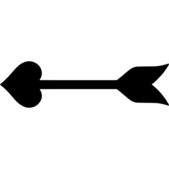 Cupid Arrow Silhouette