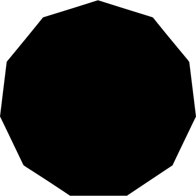 Decagon Silhouette