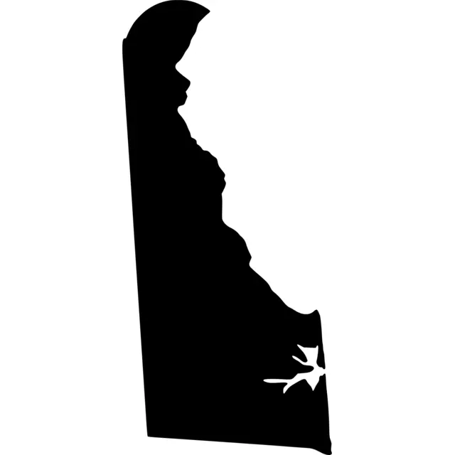 Delaware Map Silhouette