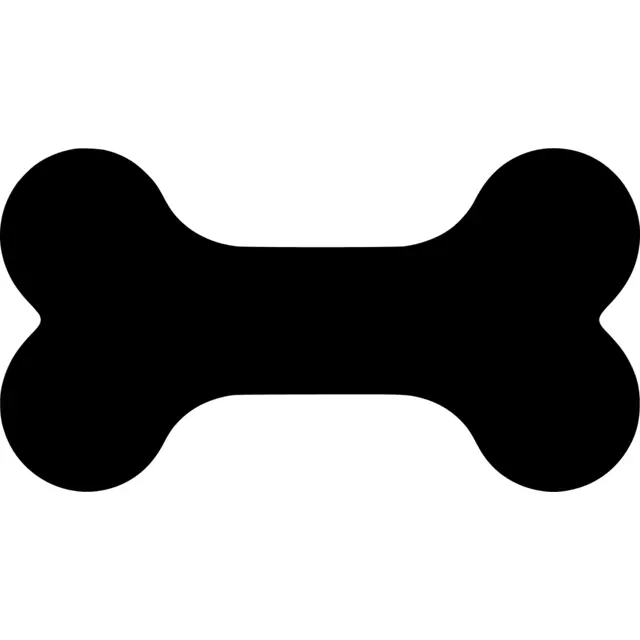 Dog Bone Silhouette