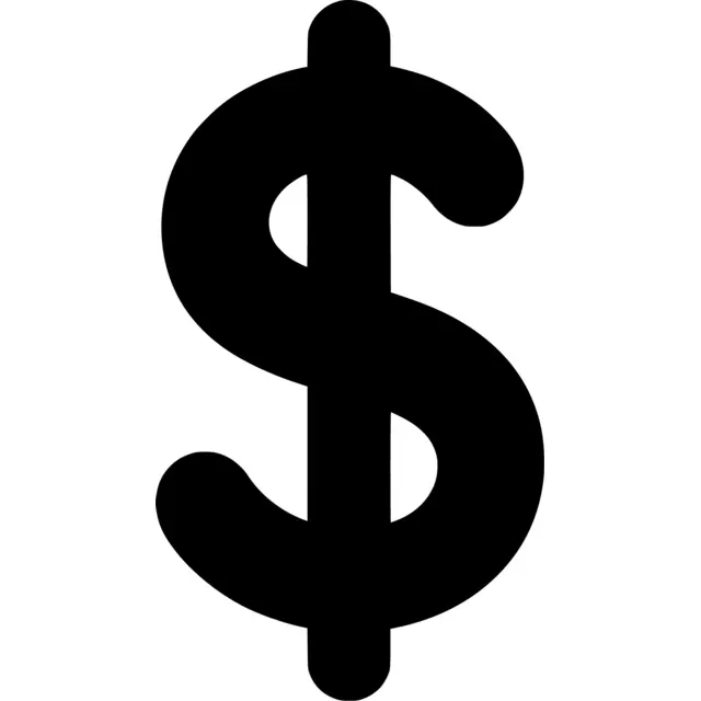 Dollar Sign Silhouette