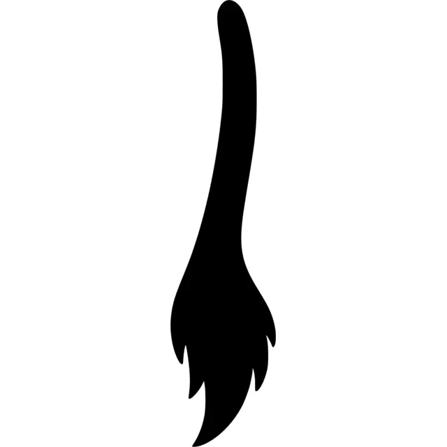 Donkey Tail Silhouette