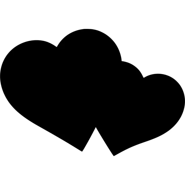 Double Heart Silhouette
