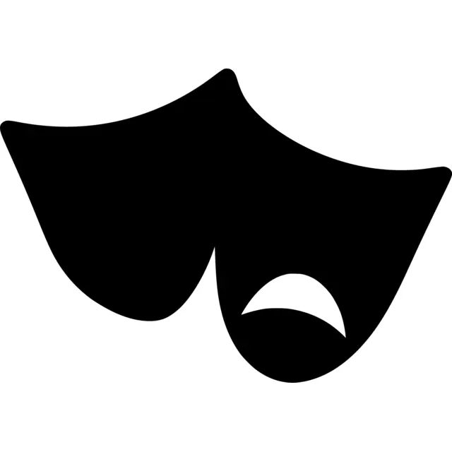 Drama Mask Silhouette