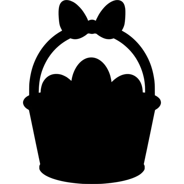 Easter Basket Silhouette