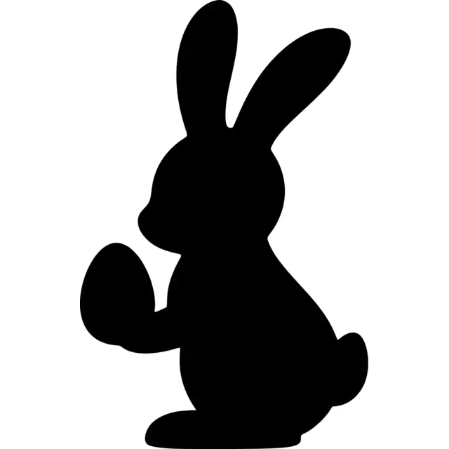 Easter Bunny Silhouette