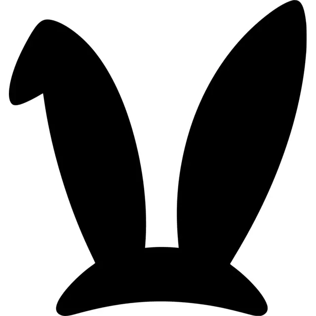 Easter Bunny Ears Silhouette