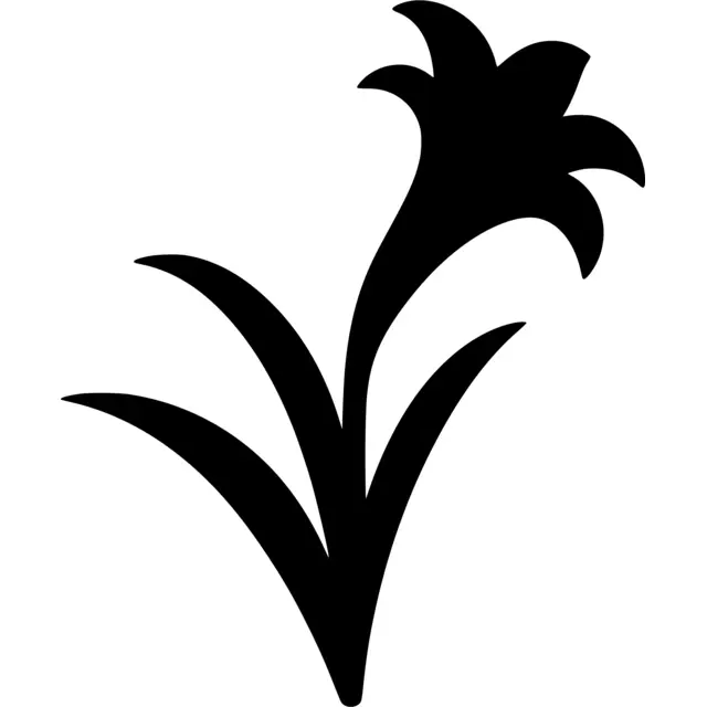 Easter Lily Silhouette
