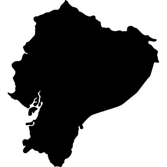 Ecuador Map Silhouette